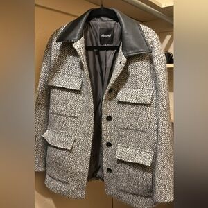 Madewell Black and White Coat